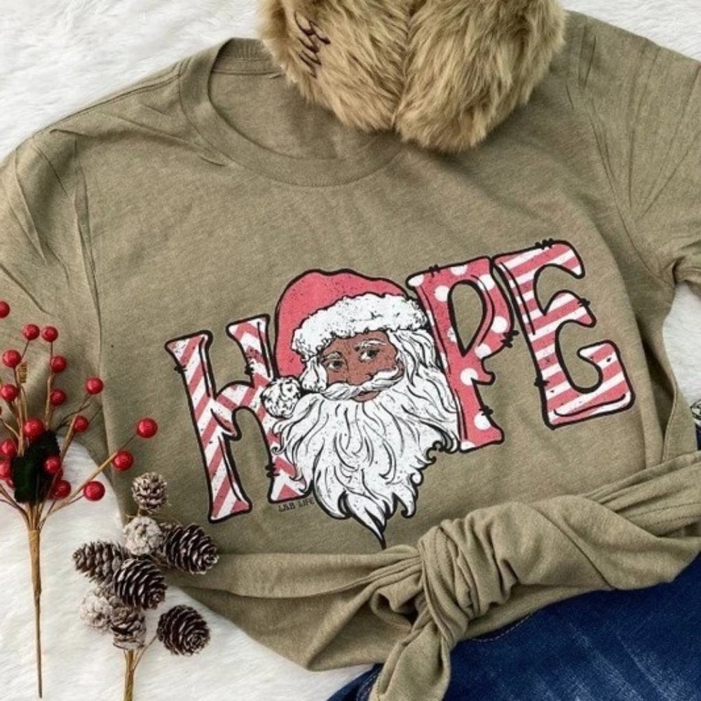 Santa Hope Christmas Tee